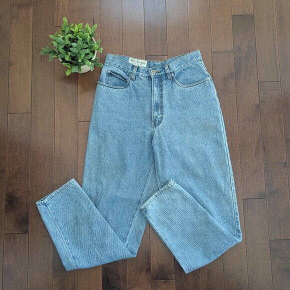 BILL BLASS VINTAGE LIGHT WASH MOM JEANS - Picture 1 of 4